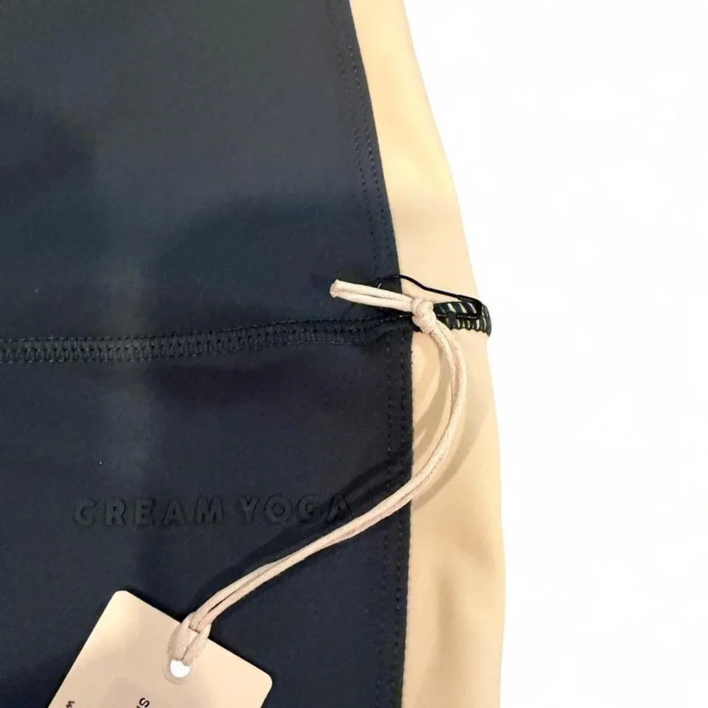 Cream Yoga Emerald Green Hana 7/8 Leggings Womens activewear Yoga - Picture 2 of 3